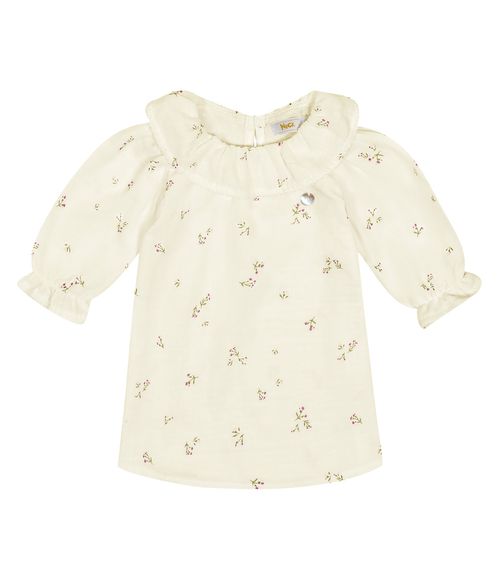 Vestido Infantil Manga Longa Trick Nick Detalhes Vermelho