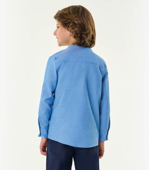 Camisa Infantil Manga Longa Trick Nick Azul