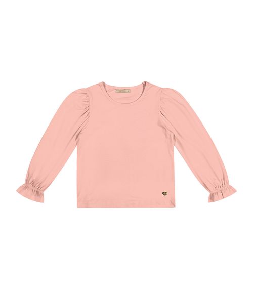 Blusa Manga Longa Feminina Frufru Trick Nick Rosa