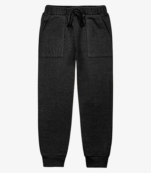 Calça Infantil Masculina Em Moletinho Trick Nick Preto