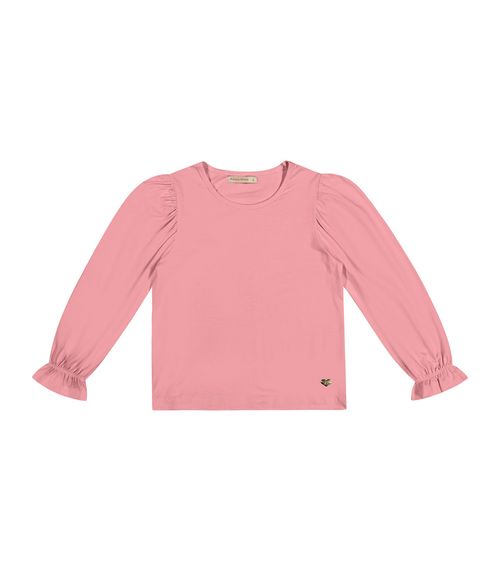 Blusa Manga Longa Feminina Frufru Trick Nick Rosa