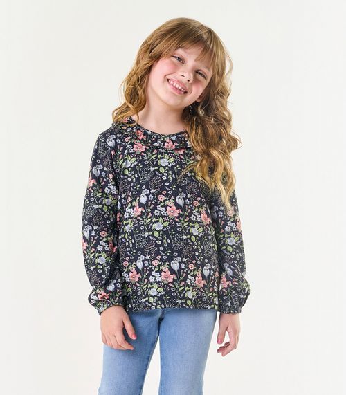 Conjunto Infantil Blusa Com Calça Jeans Trick Nick Azul