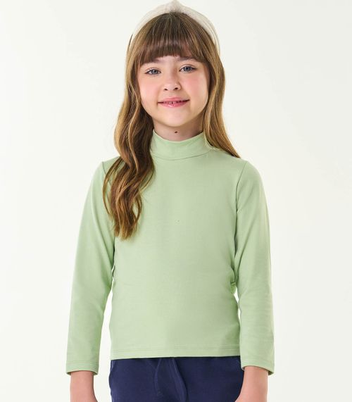 Blusa Infantil Feminina Manga Longa Trick Nick Verde