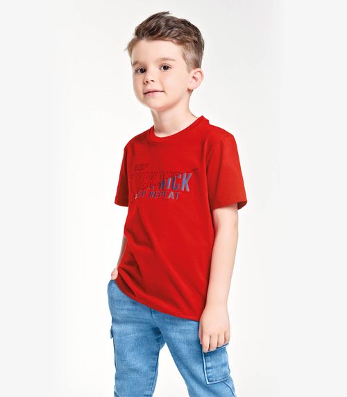 Conjunto Infantil Camiseta Com Calça Trick Nick Vermelho
