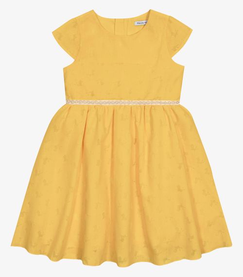 Vestido Infantil Menina Trick Nick Amarelo
