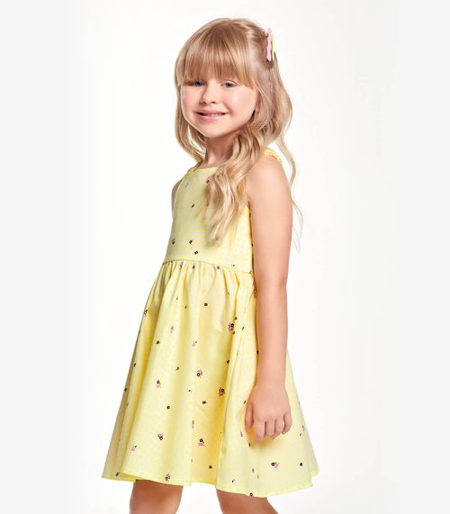 Vestido Infantil De Alça Trick Nick Verde