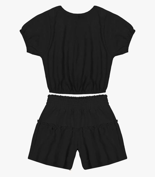 Conjunto Infantil Feminino Em Air Flow Trick Nick Preto