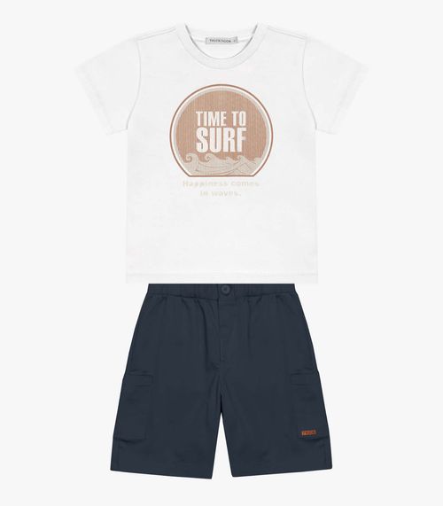 Conjunto Infantil Menino Trick Nick Branco