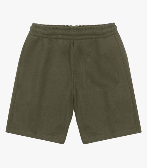 Bermuda Infantil Masculina Em Moletom Trick Nick Verde