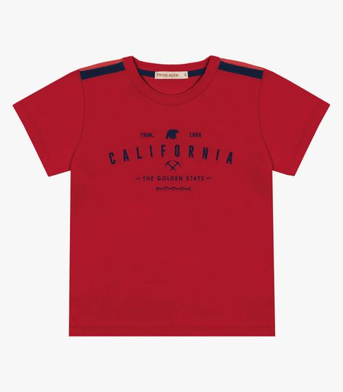 Camiseta Infantil California Trick Nick Vermelho