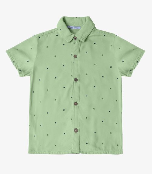 Camisa Infantil Masculina Gola Dupla Trick Nick Verde