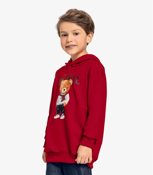 Conjunto Blusão Com Capuz e Calça Trick Nick Vermelho