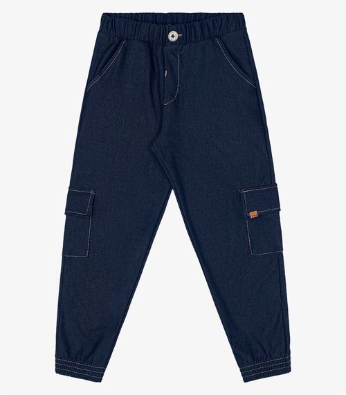 Calça Cargo Infantil Trick Nick Azul