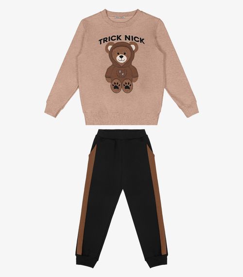 Conjunto Blusão Com Calça Trick Nick Marrom
