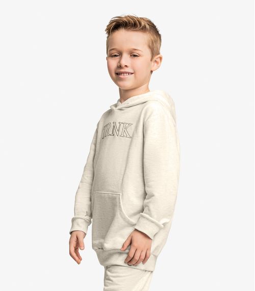 Conjunto Blusão Com Capuz e Calça Trick Nick Bege