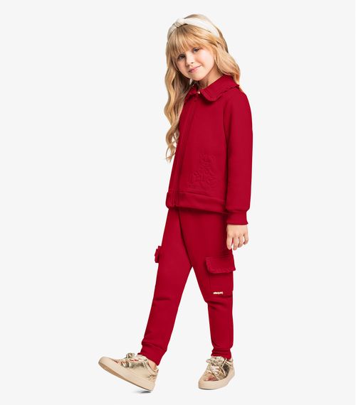 Conjunto Infantil Jaqueta Com Calça Trick Nick Vermelho