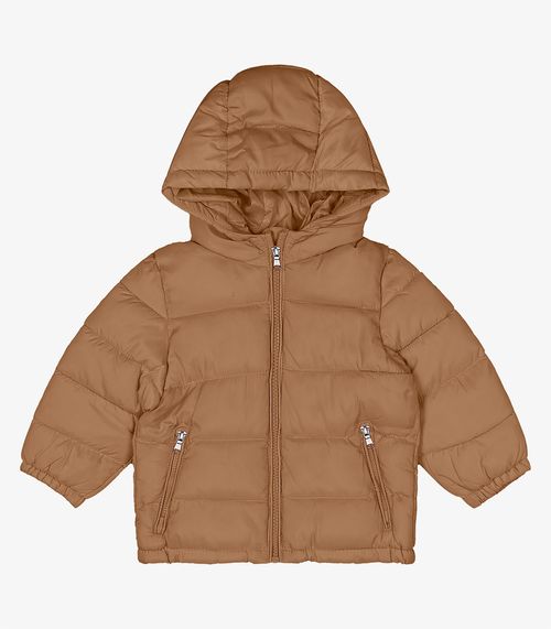 Jaqueta Puffer Infantil com Capuz Trick Nick Verde