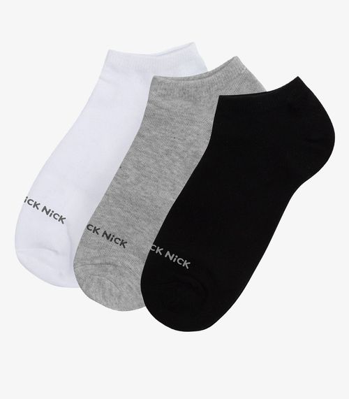 Kit 6 Pares De Meia Soquete Lisas Trick Nick Sortido