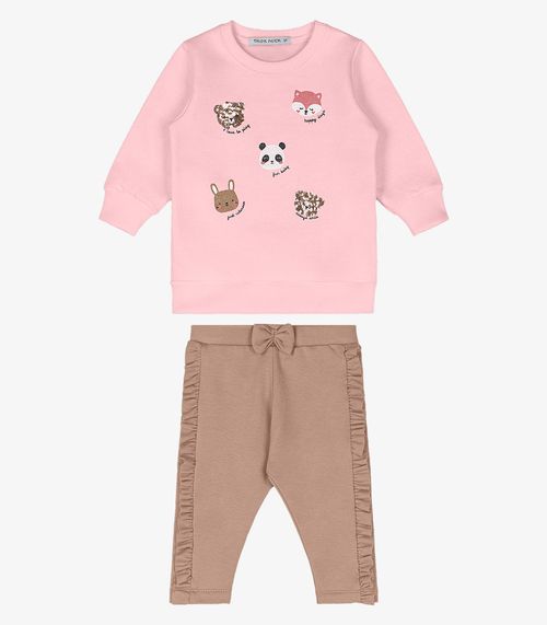 Conjunto Blusão Com Legging Trick Nick Rosa