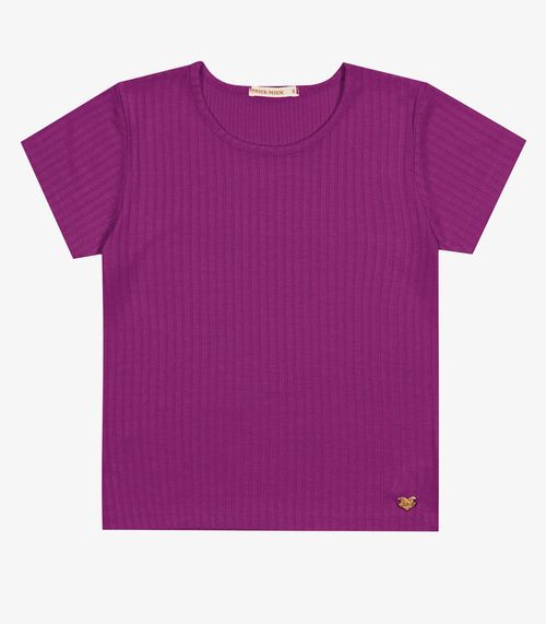 Blusa Infantil Feminina Canelada Trick Nick Roxo