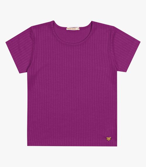 Blusa Infantil Feminina Canelada Trick Nick Roxo