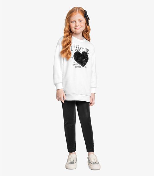 Conjunto Blusão Com Legging Trick Nick Branco