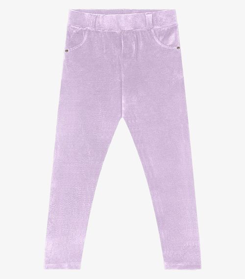 Legging Infantil Veludo Trick Nick Roxo