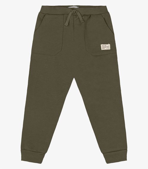 Calça Infantil Menino Moletom Trick Nick Verde
