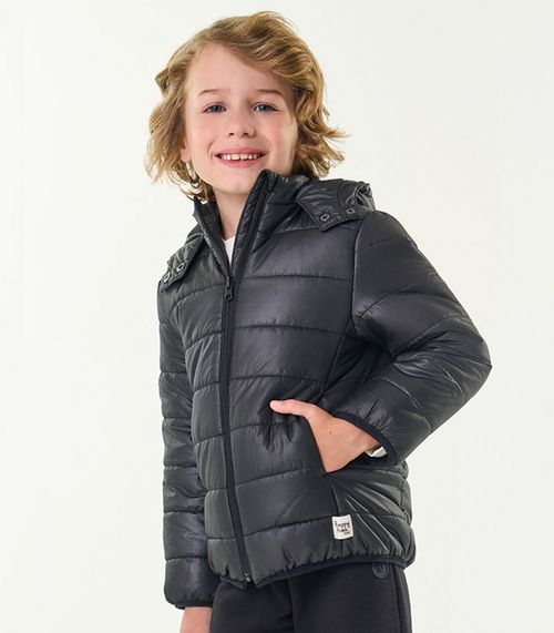 Jaqueta Infantil Puffer Trick Nick Preto