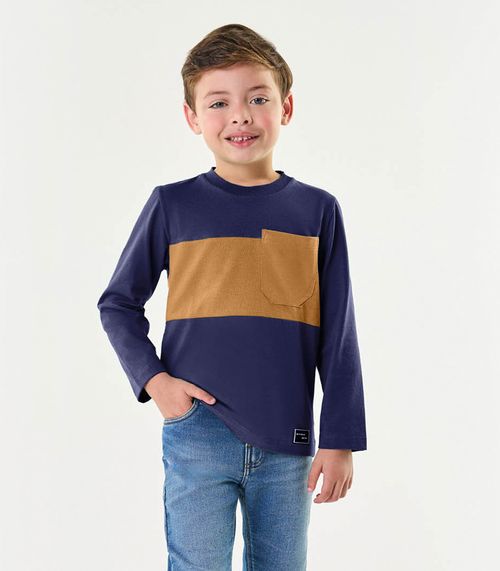 Conjunto Camiseta Com Calça Jeans Trick Nick Azul