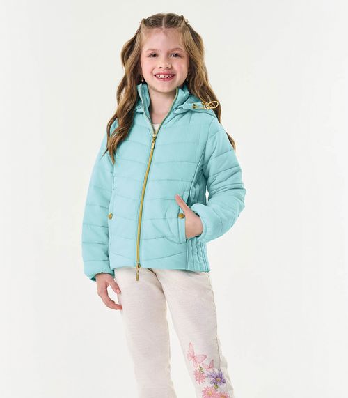 Jaqueta Puffer Infantil em Microfibra Trick Nick Azul