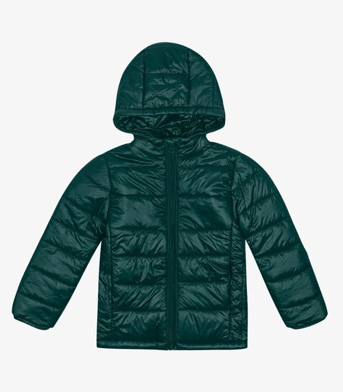 Jaqueta Puffer Infantil Trick Nick Verde