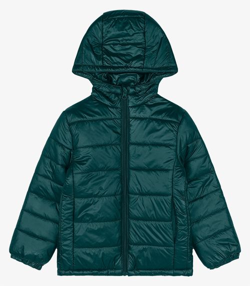 Jaqueta Puffer Infantil Trick Nick Verde