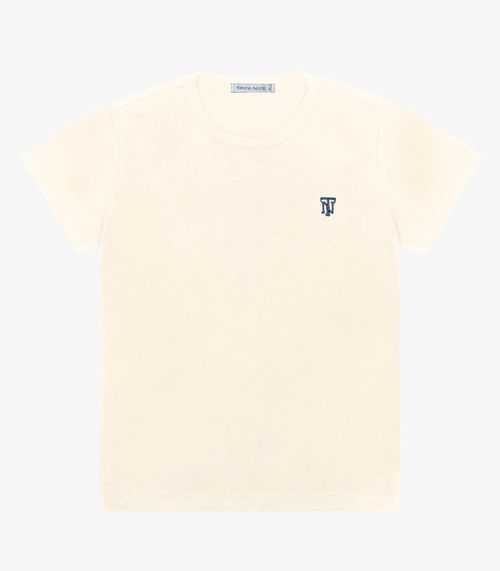 Camiseta Infantil Masculina Trick Nick Bege