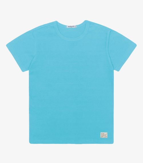 Camiseta Infantil Masculina  Meia Malha Trick Nick Azul