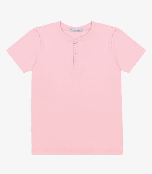Camiseta Infantil Masculino Cotton Leve Trick Nick Rosa