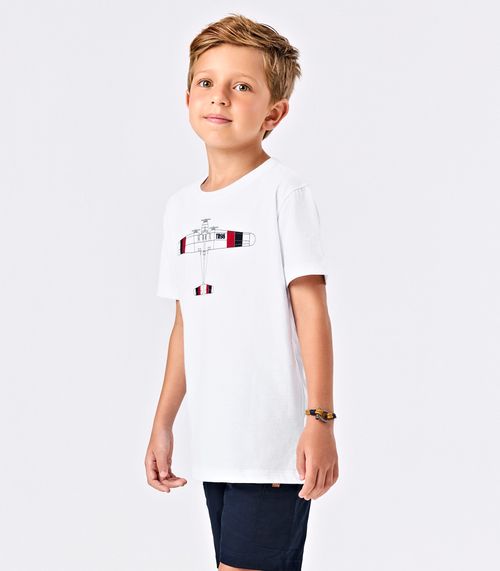 Camiseta Menino Cotton Trick Nick Branco