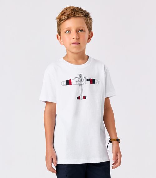 Camiseta Menino Cotton Trick Nick Branco
