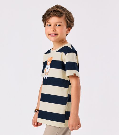 Camiseta Menino Cotton Trick Nick Azul