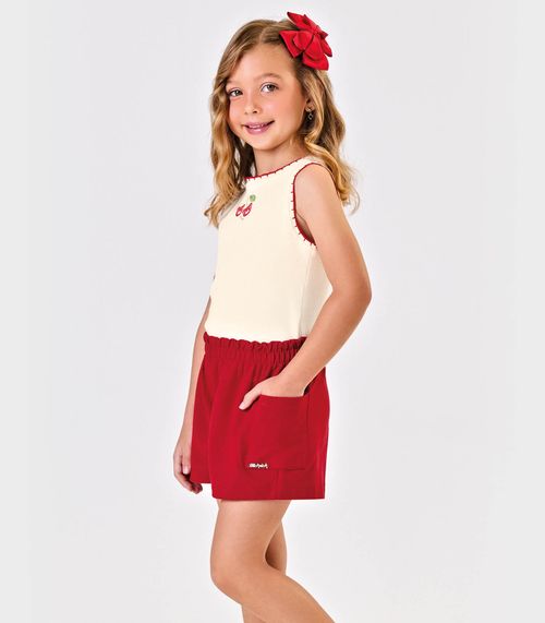 Conjunto Infantil Regata Com Shorts Trick Nick Vermelho