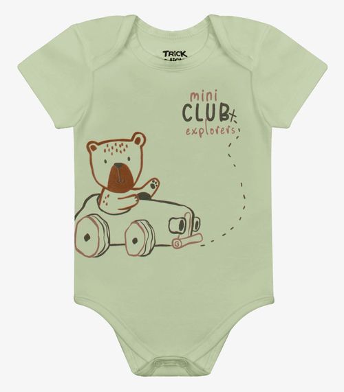 Body Infantil Cotton Trick Nick Verde