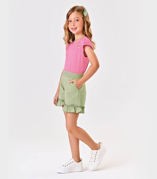 Shorts Infantil Moletinho Trick Nick Verde