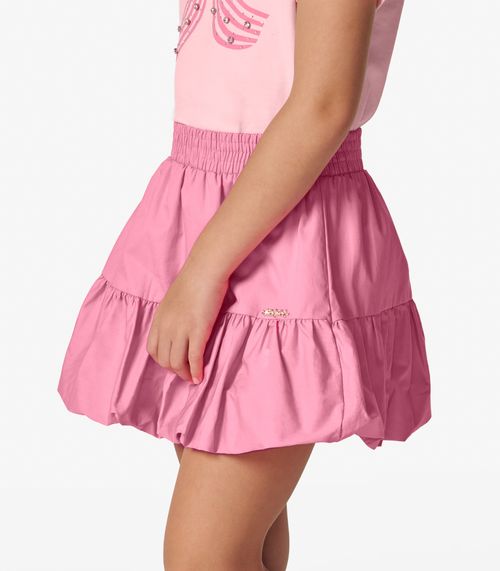Conjunto Feminino  Blusa com Saia Trick Nick Rosa