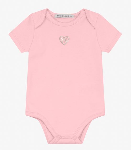 Body Infantil Feminino Trick Nick Rosa