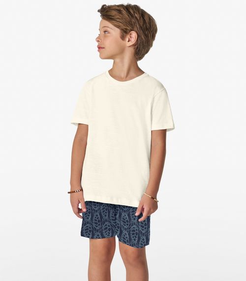 Bermuda Infantil Em Microfibra Trick Nick Azul Marinho