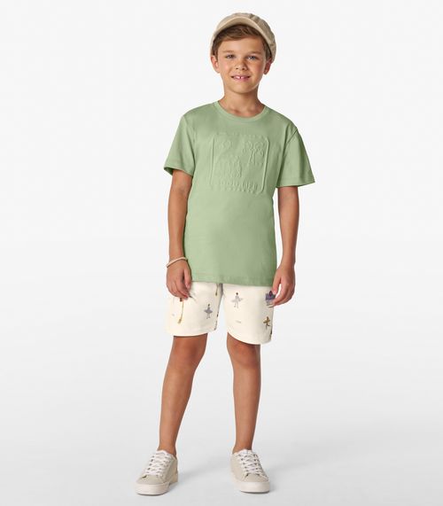 Conjunto Masculino Camiseta com Bermuda Trick Nick Verde