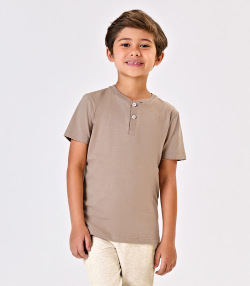 Camiseta Infantil Masculino Cotton Leve Trick Nick Marrom