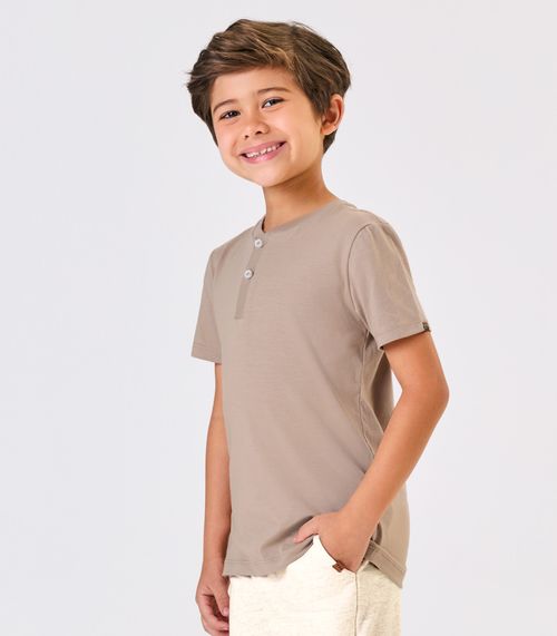 Camiseta Infantil Masculino Cotton Leve Trick Nick Marrom