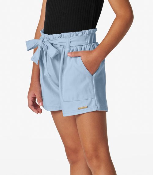 Shorts Infantil em Moletinho Denim Trick Nick Azul