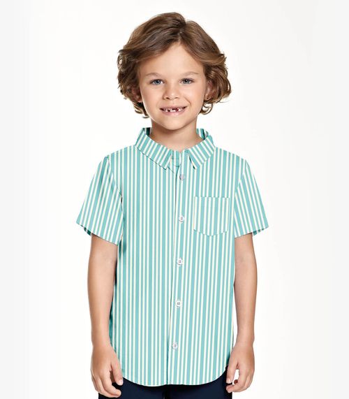 Conjunto Camisa com Bermuda Trick Nick Azul